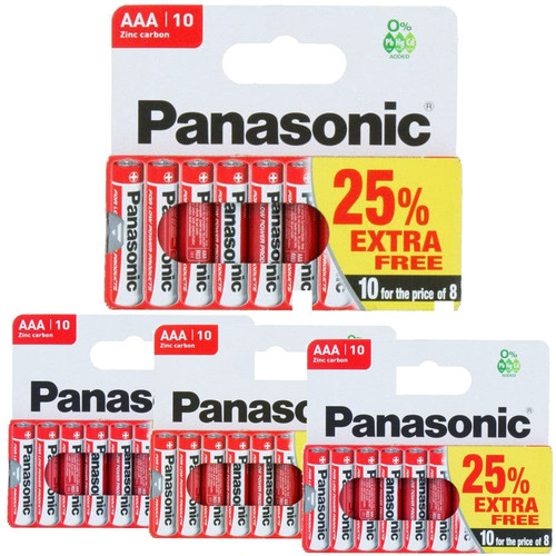 40x aaa genuine panasonic zinc - aaa,