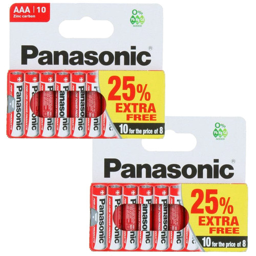 20x aaa genuine panasonic - genuine, zinc