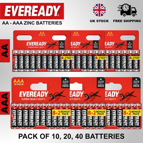 Eveready zinc carbon aaa - eveready, aa