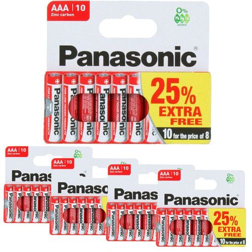 50x aaa genuine panasonic zinc - panasonic,